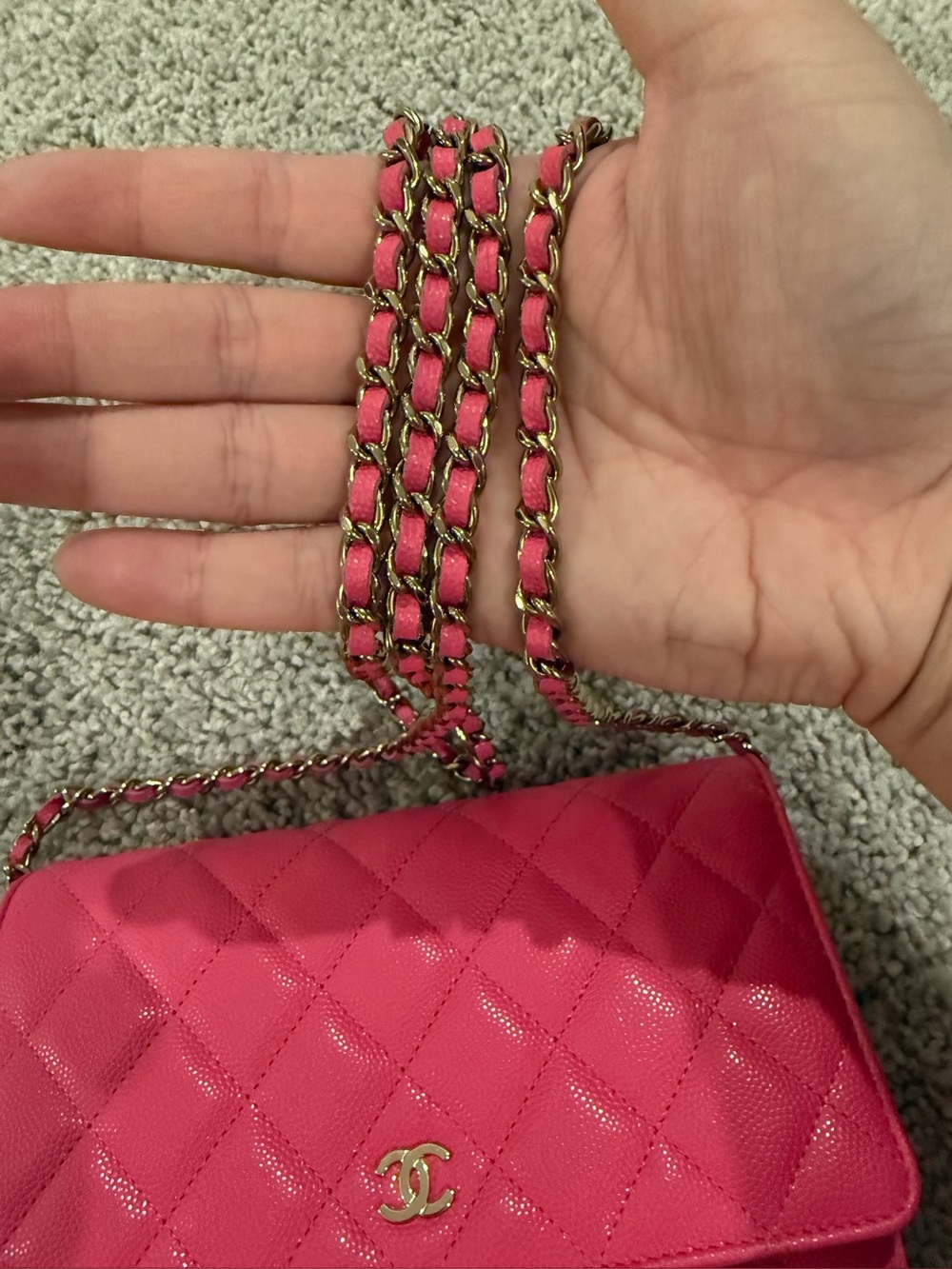 Authentic Chanel woc caviar pink bag - Picture 14 of 14